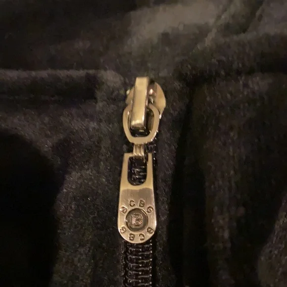 BCBGmaxazria velour zip up jacket - Picture 3 of 10